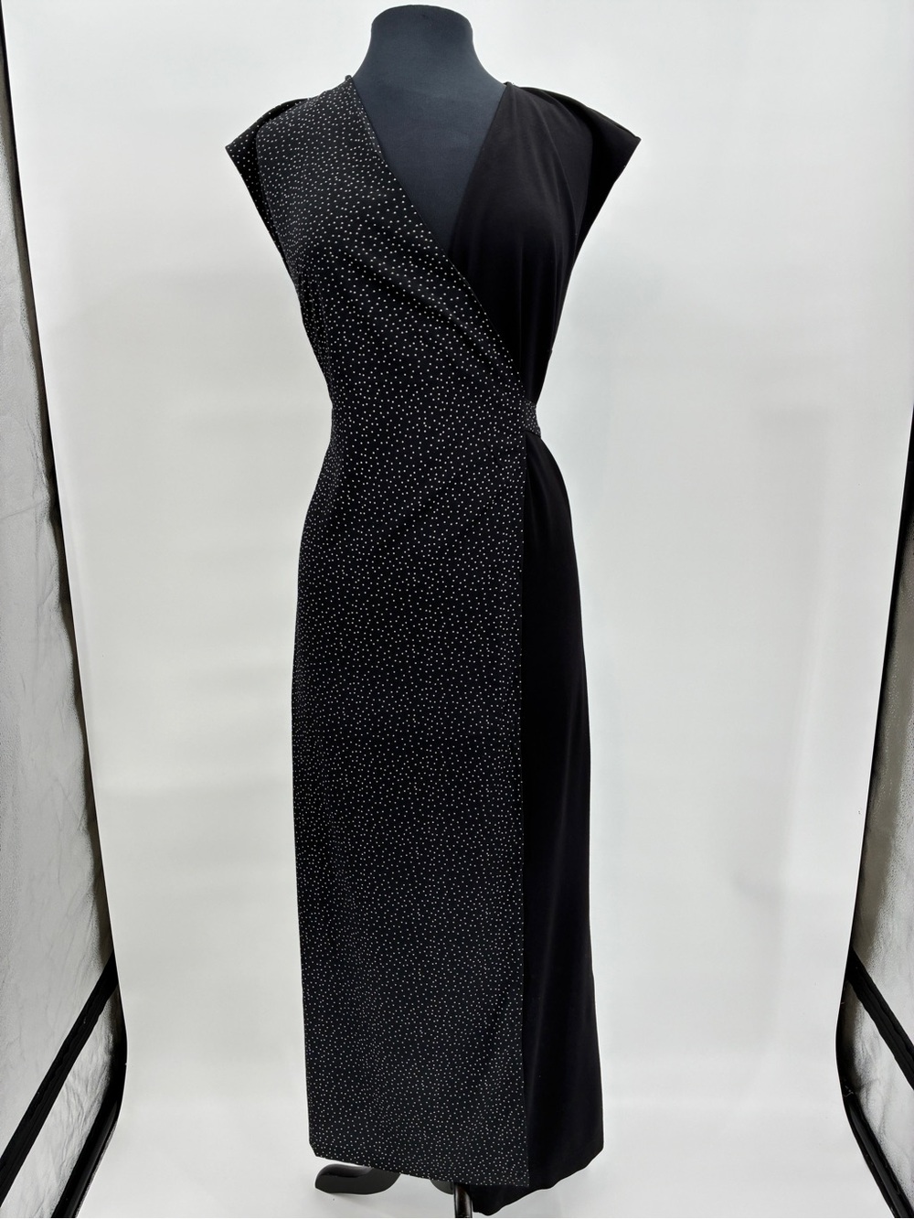 Cabi Disco Maxi Wrap Dress Polka Dot Preppy Medium - Picture 2 of 9